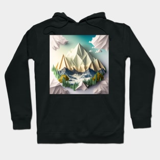 Origami mountains Hoodie